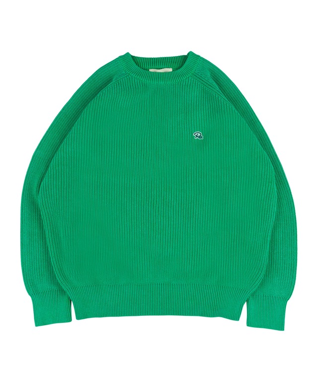 【#Re:room】PIGMENT COLOR BIG CREW KNIT［REK134］