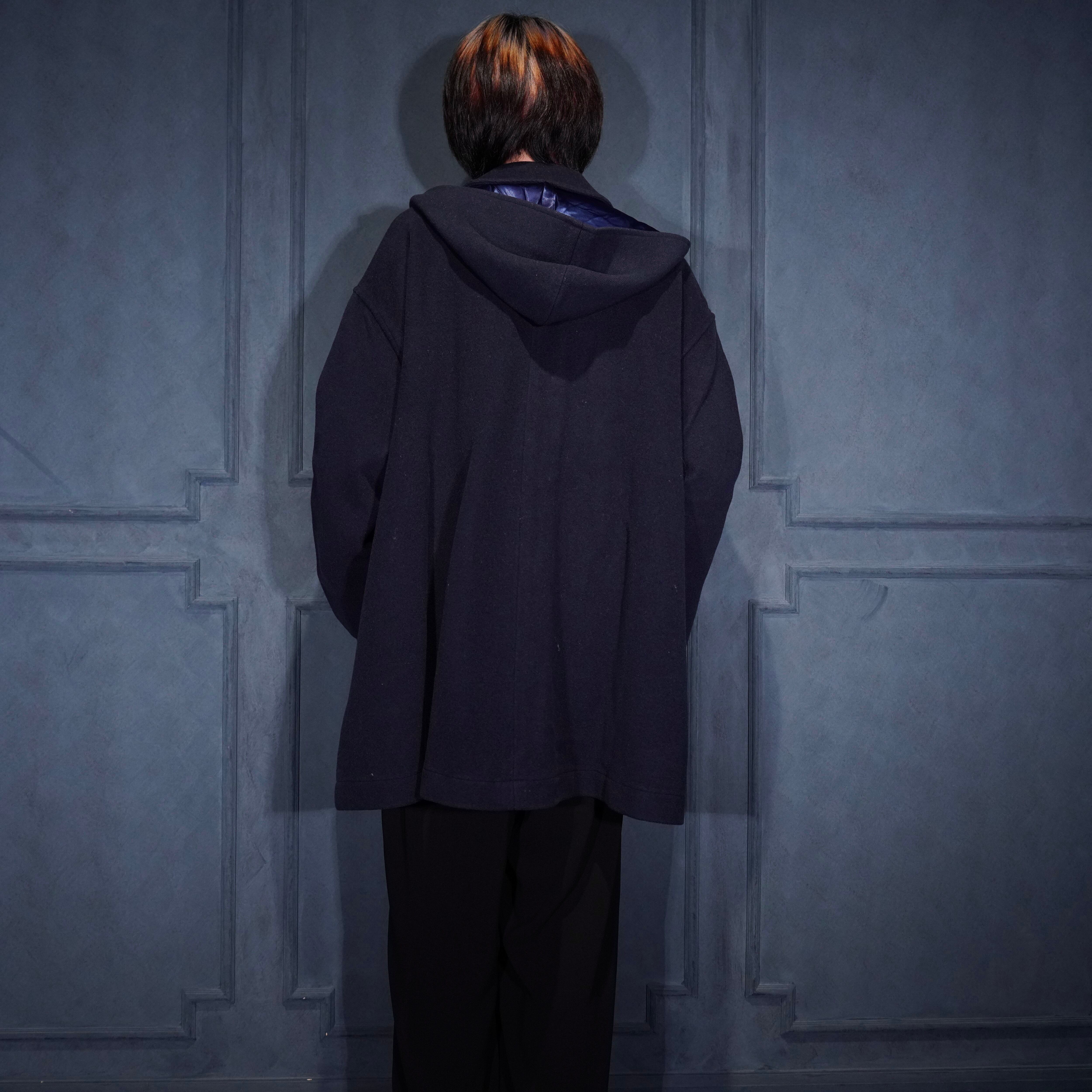 Christian Dior HOODIE DESIGN WOOL DUFFLE COAT/クリスチャン