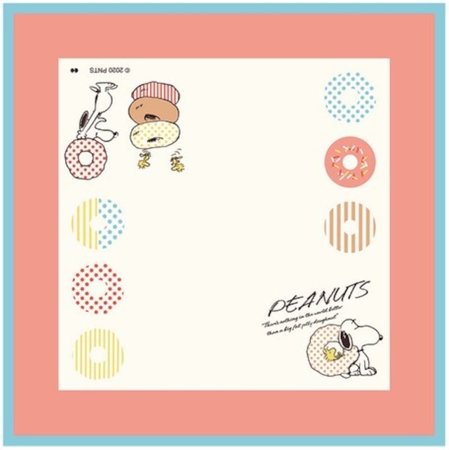 スヌーピーSNOOPY(DOUGHNUT LIFE)ランチクロス 　【お弁当箱/キッチン雑貨/Brounie１】