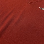 Crocodile クロコダイル ワンポイント刺繍 Vネック ウールニット ベスト サイズ LL /メンズ/テラコッタ系