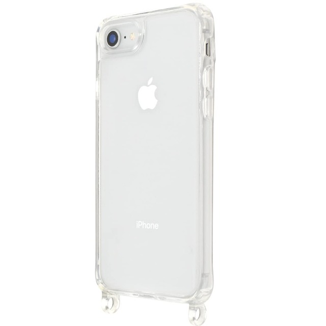iPhone7/8/SE2/SE3対応 スマホショルダー用TPUクリアケース