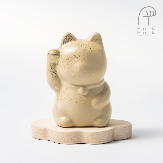 【 maneki maneki 】招き猫 漆 URUSHI ［ 金の右手 ］ まねき まねき