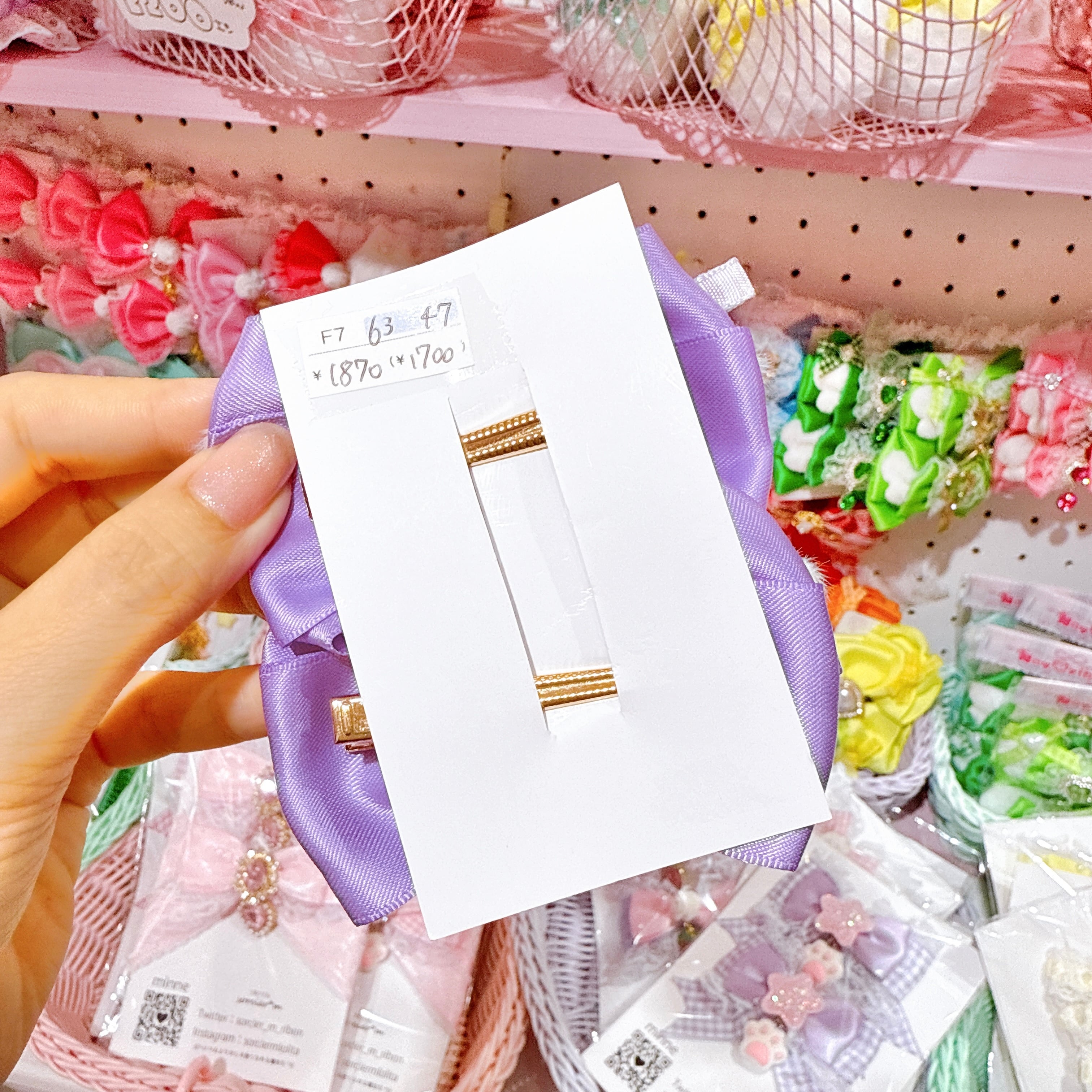 【F7】63-47推し活ツインヘアクリップ