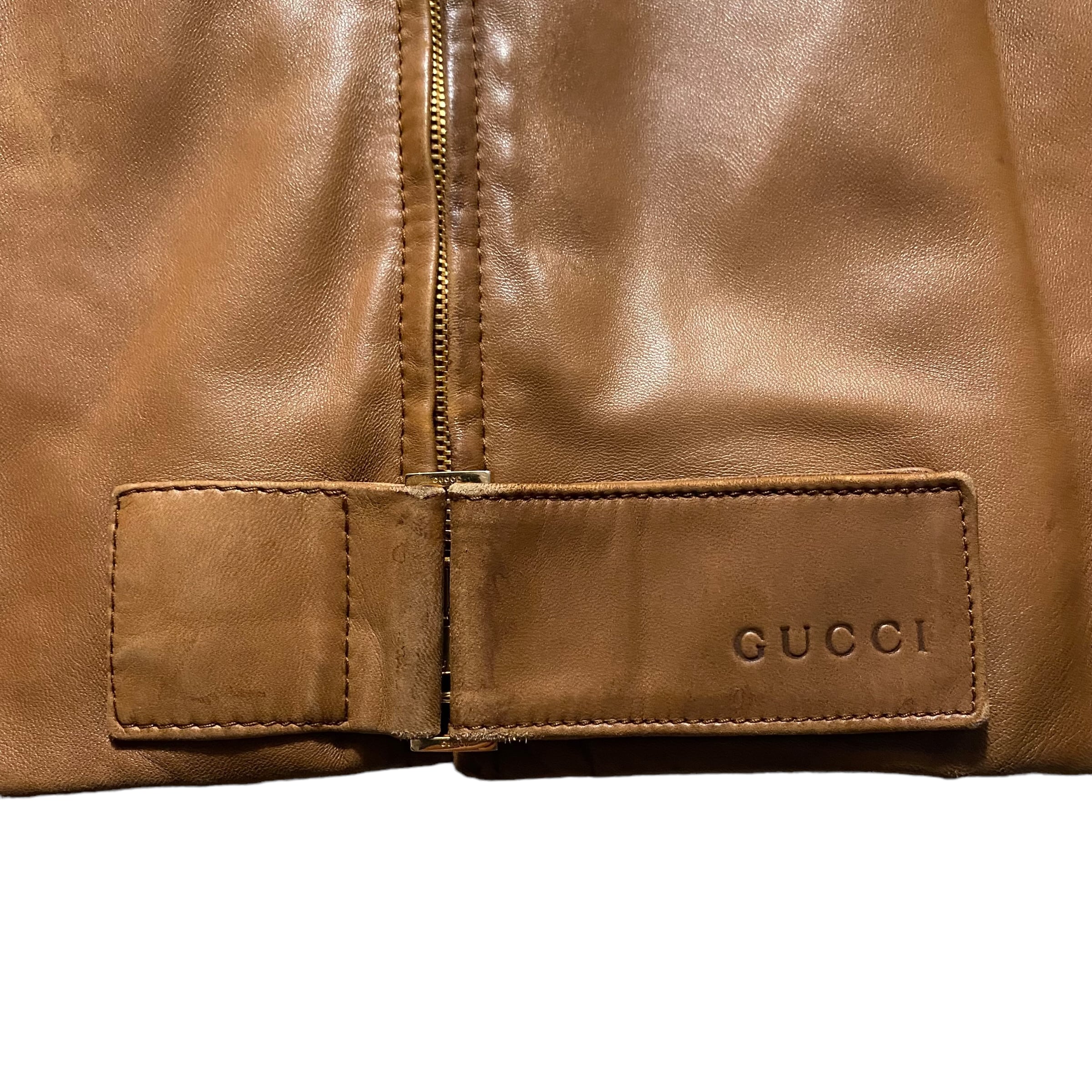 vintage GUCCI by TOM FORD leather riders jacket | Pay ID