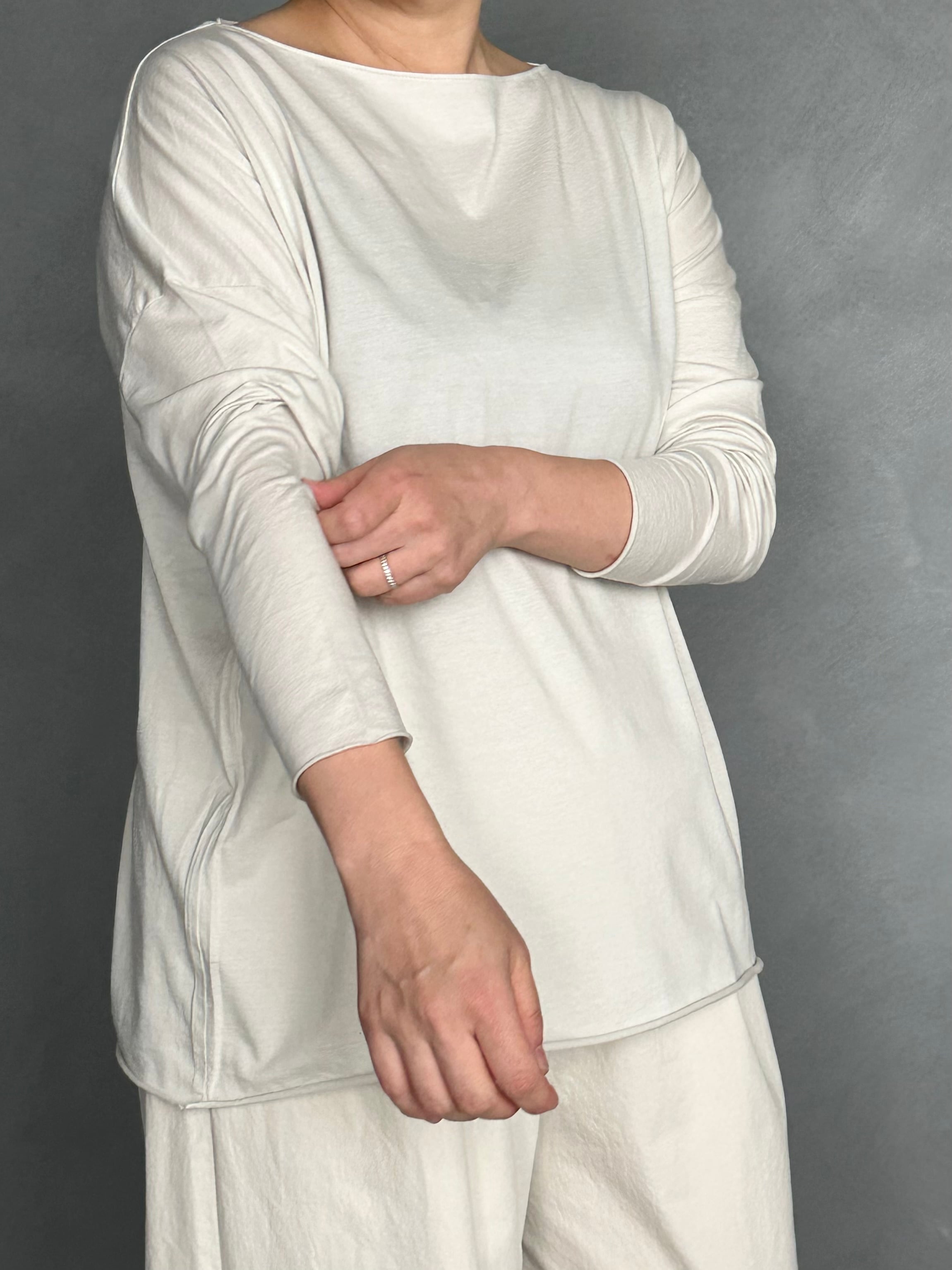 cut&sew boat neck pullover カットソーボートネックプルオーバー evam