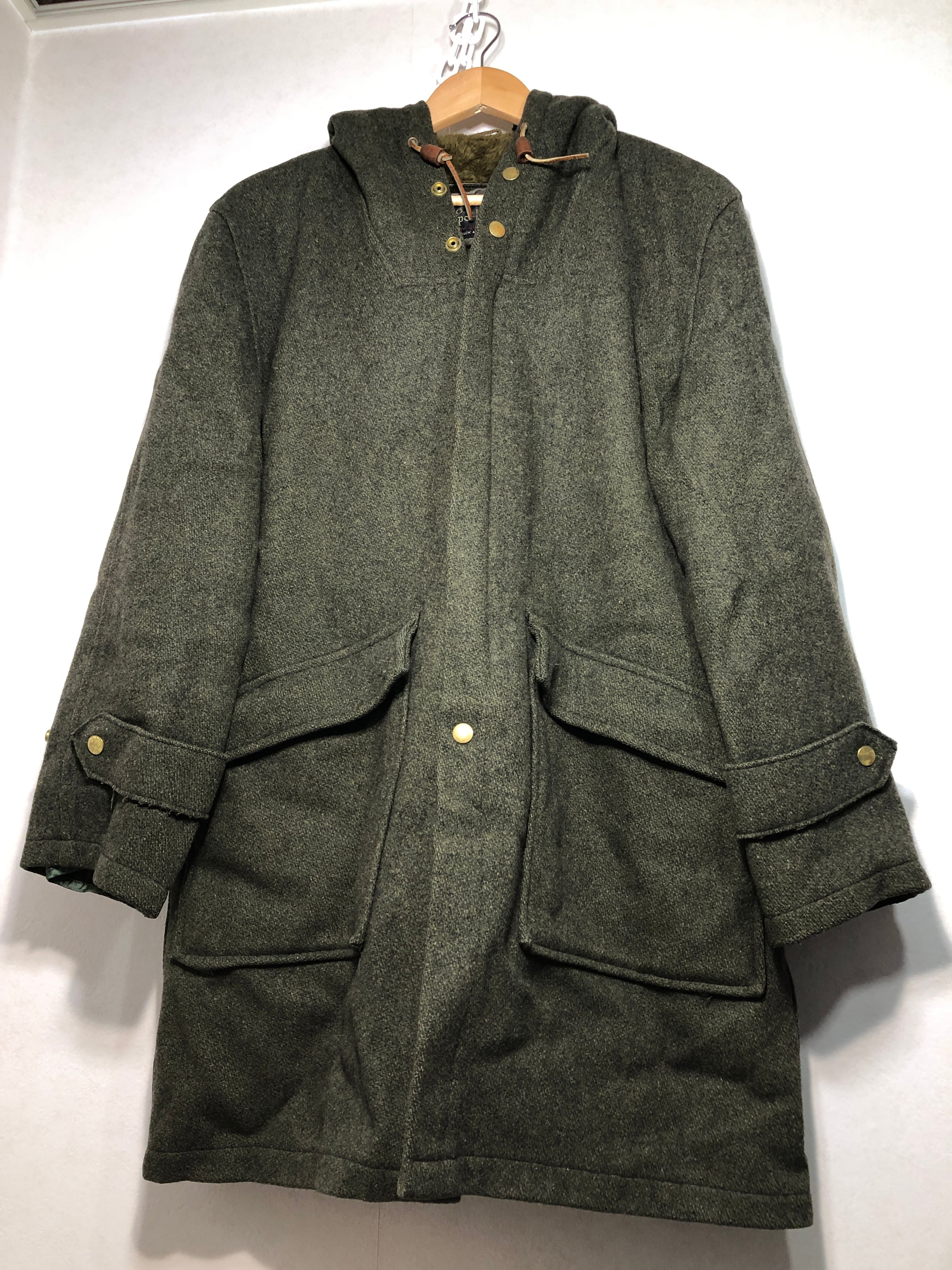 031150 sears Oakbrook Sportswear ウール コート 38 TALON フード