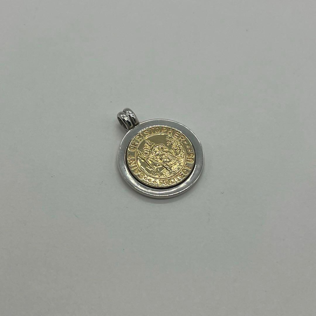 ティファニー TIFFANY セントクリストファー コイン ネックレストップ