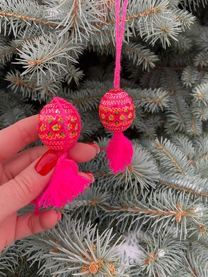 装飾用プィサンカ　小（イースターエッグ）　コロミヤ博物館モデル　