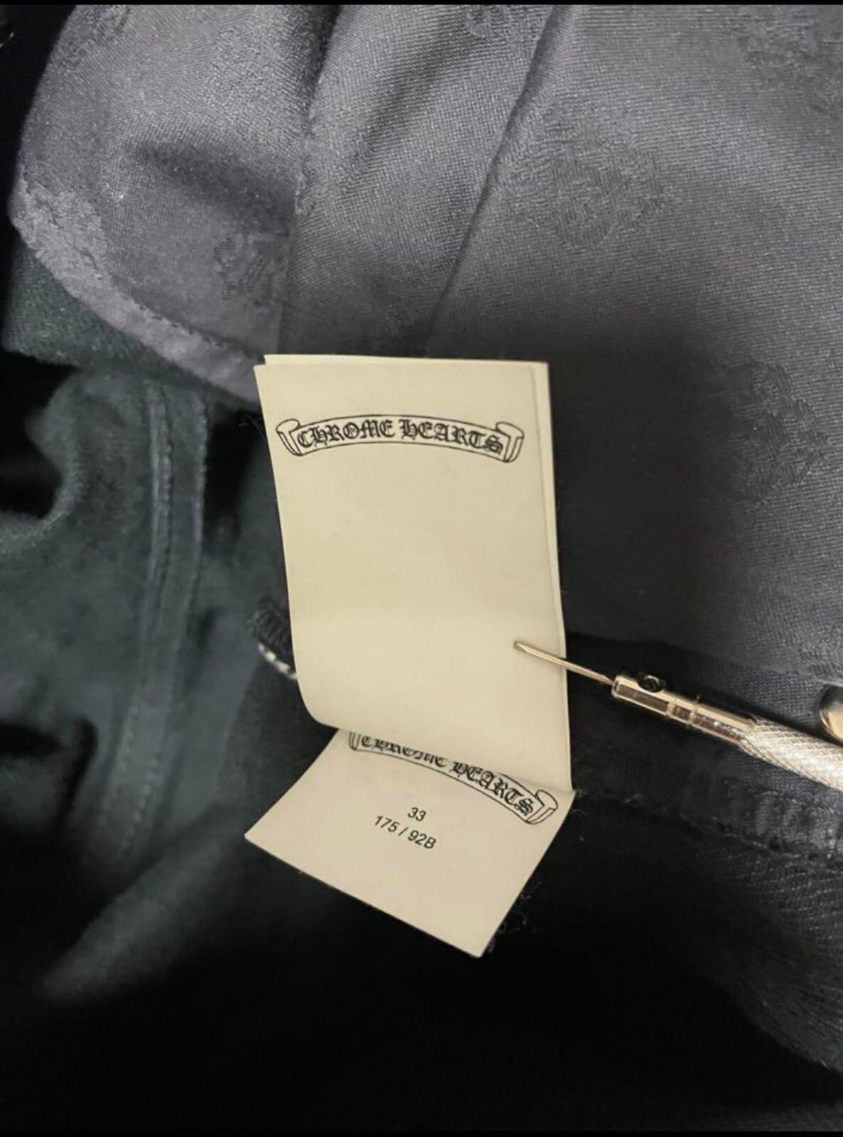 CHROME HEARTS クロムハーツ クロスパッチ デニム ブラック CHROME HEARTS クロムハーツ クロスパッチ デニム ブラック