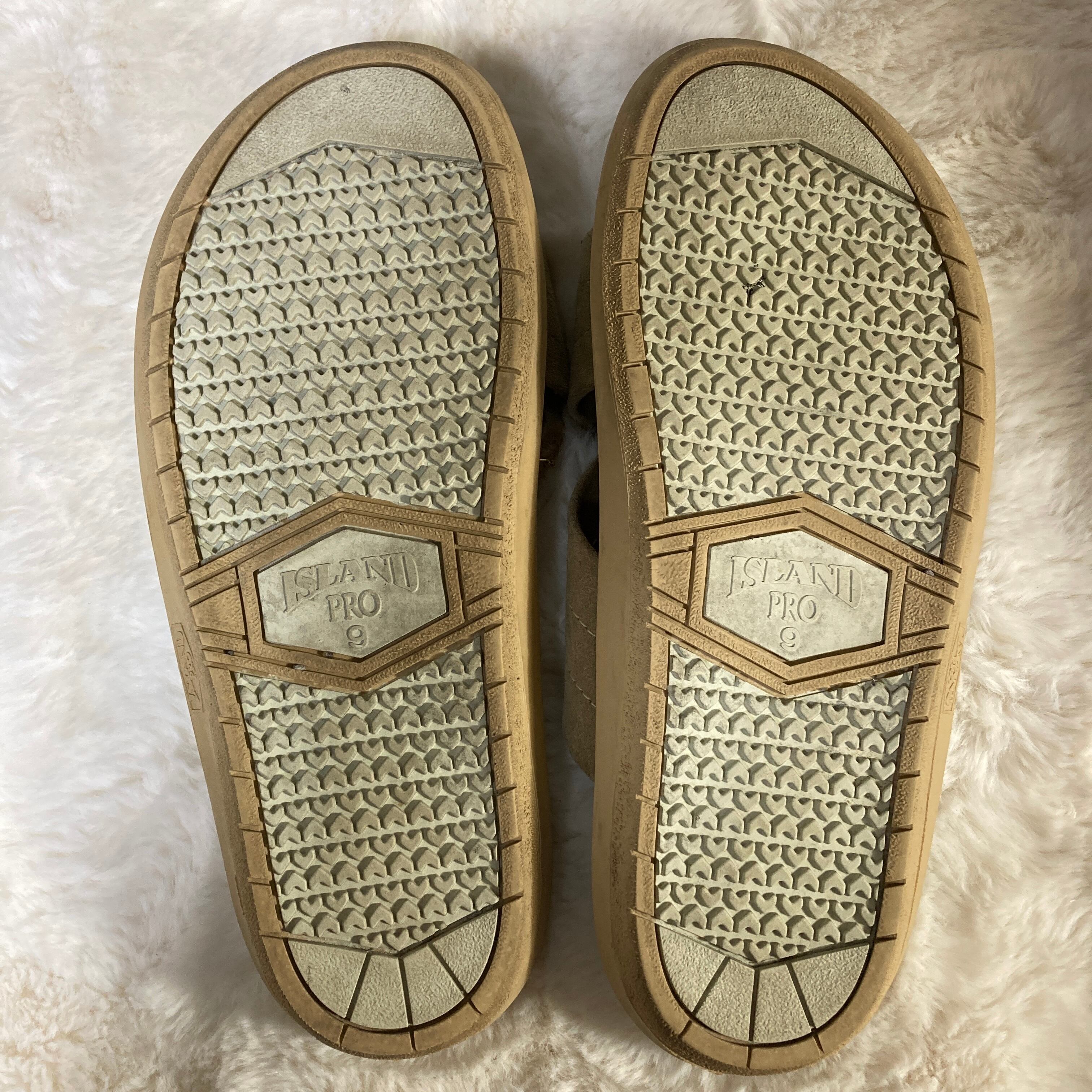 ハワイ製 ISLAND SLIPPER アイランド スリッパ スエードレザー クロス