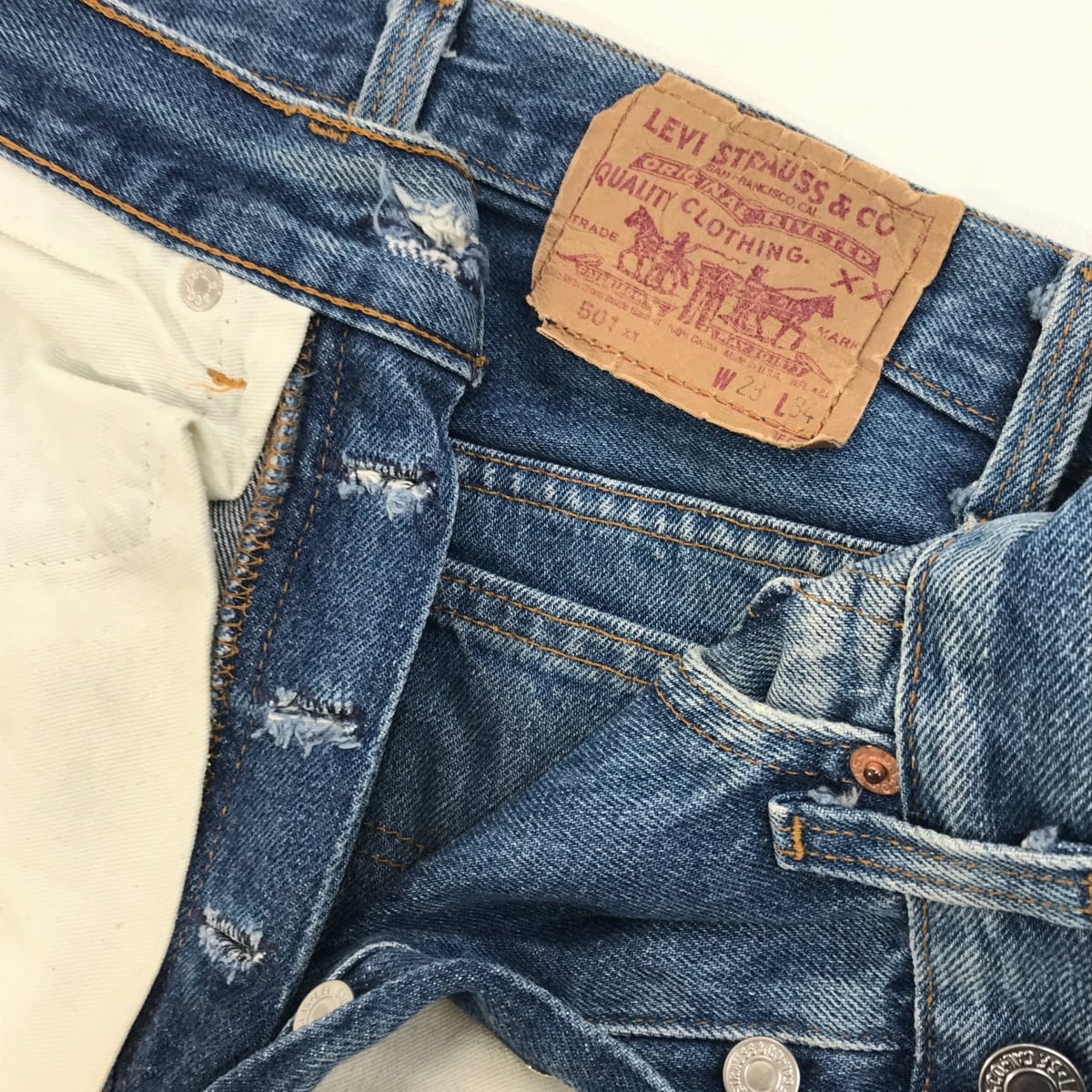 LEVI'S リーバイス 90年代 USA製 501- 0000 刻印 522 ブルー W28 L34