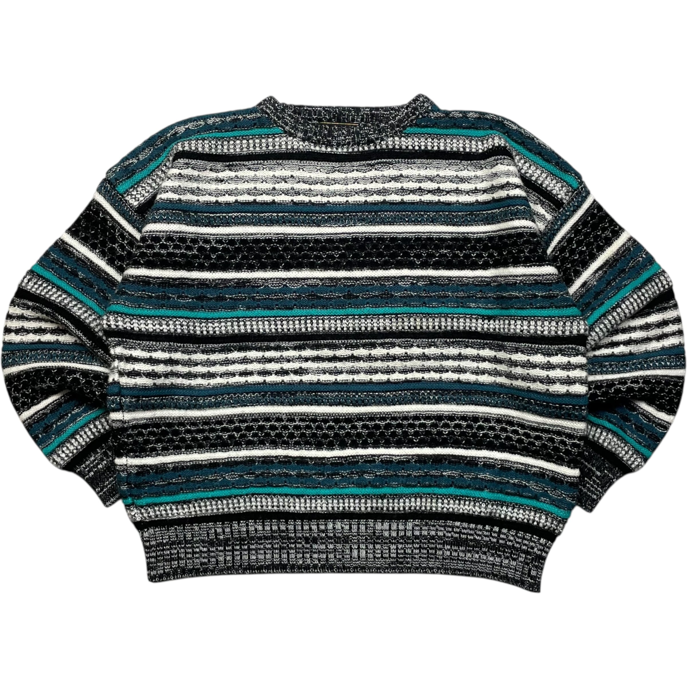 《XL》 O’Rite アクリルニット 3Dニット セーター 総柄 90年代〜 no.9575