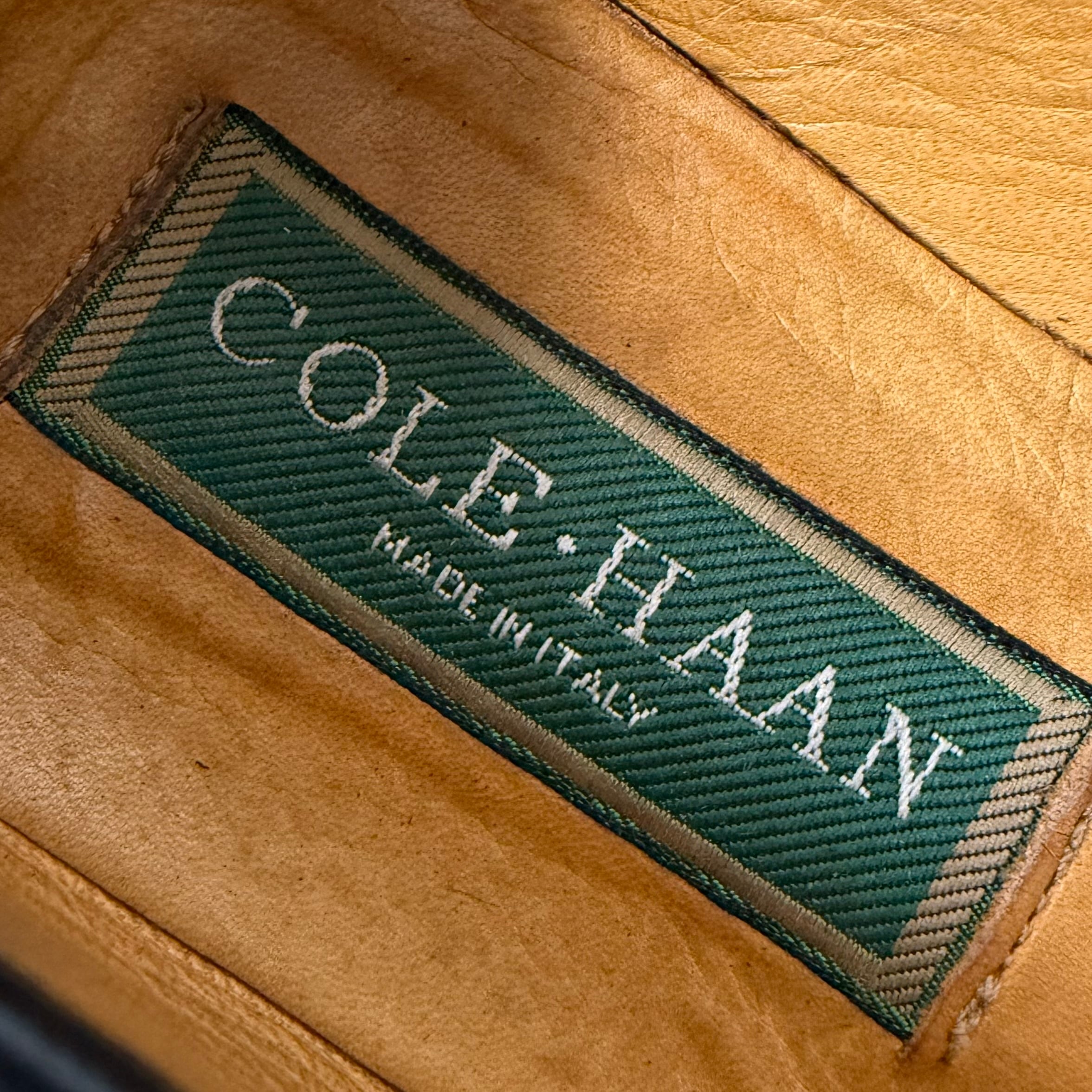 COLE HAAN《women's》80-90s イタリア製 ビットローファー ブラック