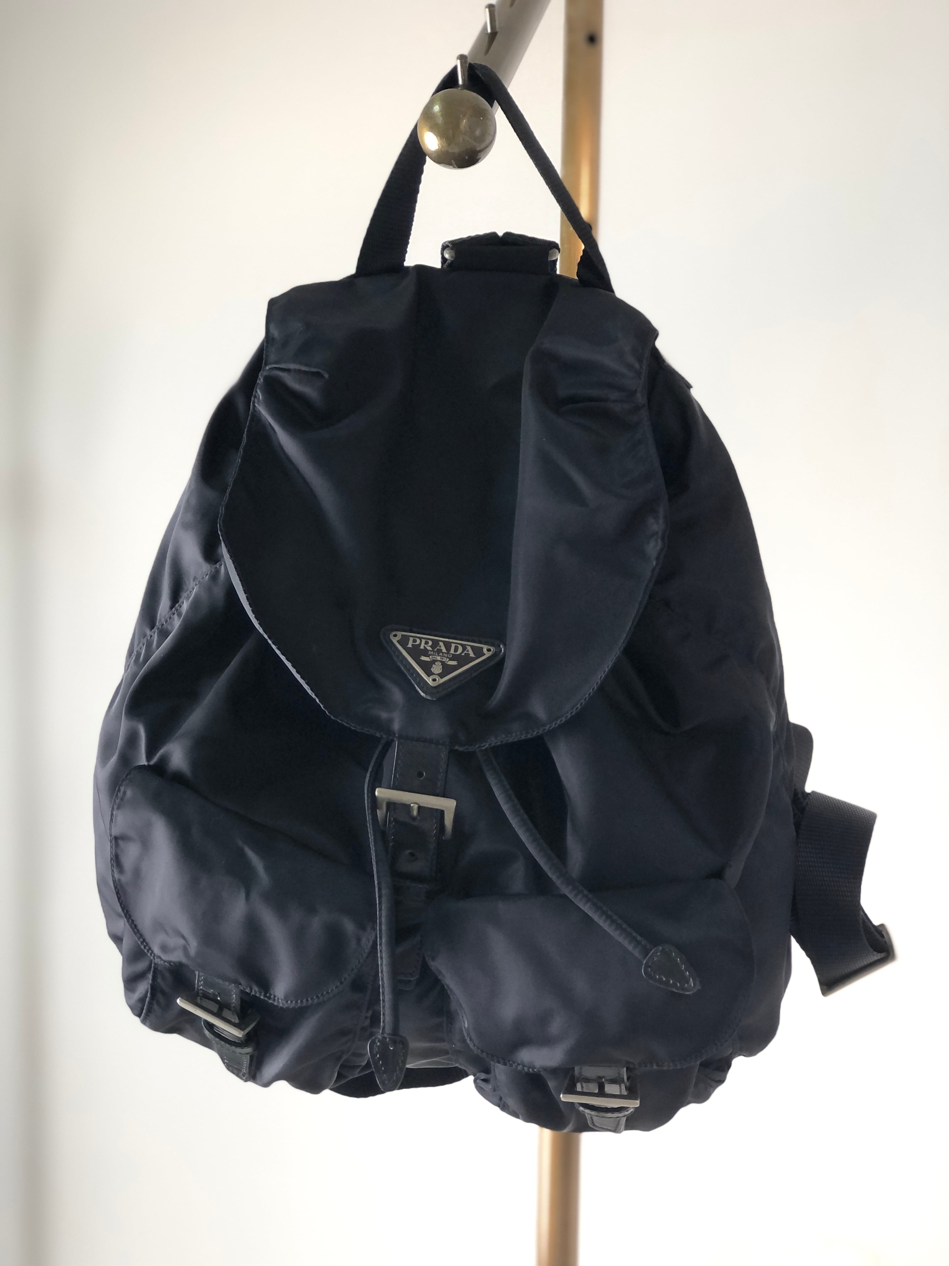 PRADA プラダ トライアングルロゴ バックパック ブラック ナイロン