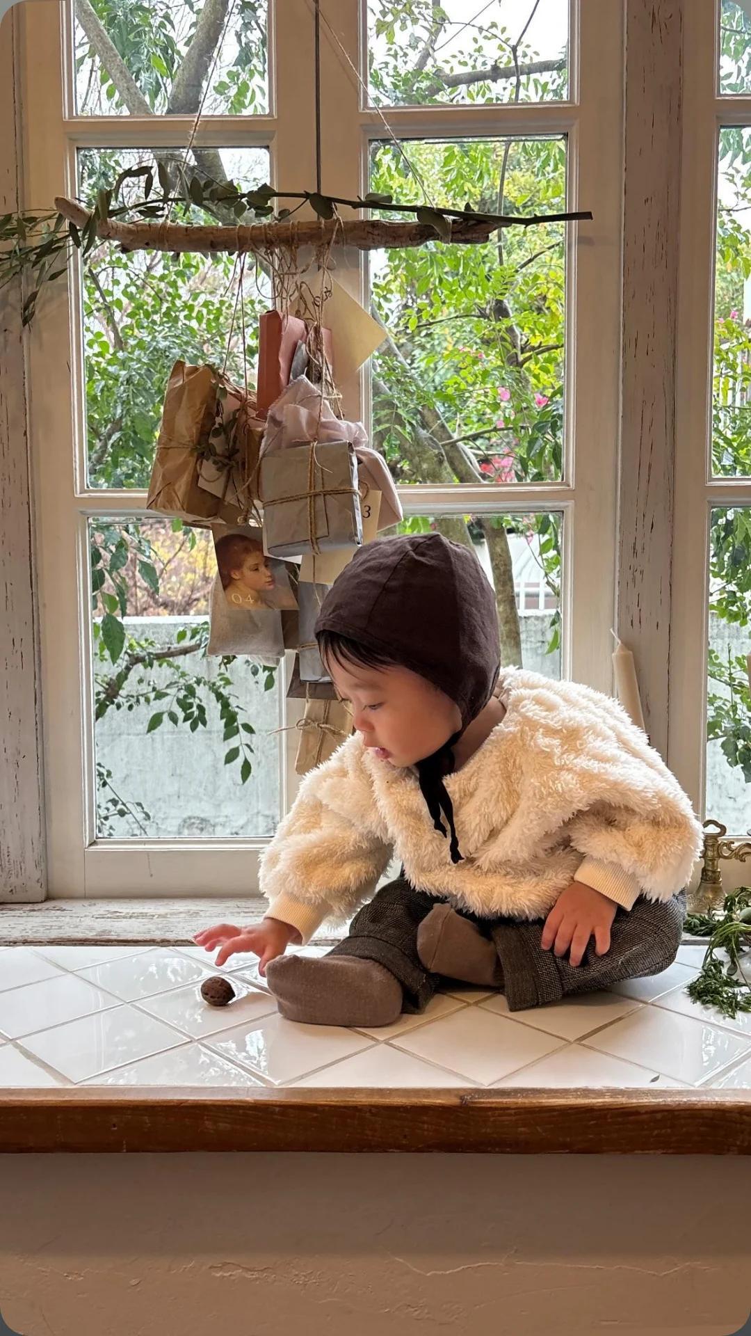 リバーシブルボンネット（ダークブラウン） | tiemer