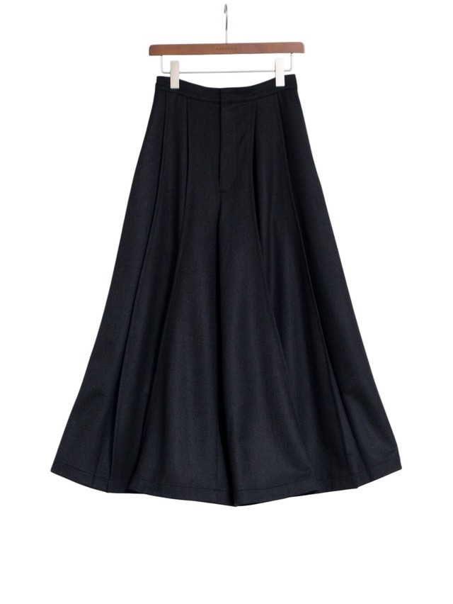 PANO-PT-037 ∫ ALMA TWEED FLARE PANTS_BLACK