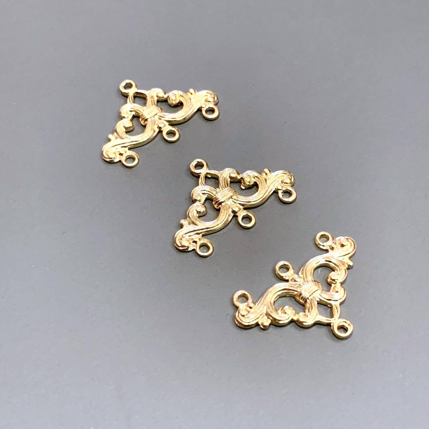 再入荷〉USA真鍮 ハンガー型コネクターチャーム(下3カン) | Dua 再入荷〉USA真鍮 ハンガー型コネクターチャーム(下3カン) | Dua