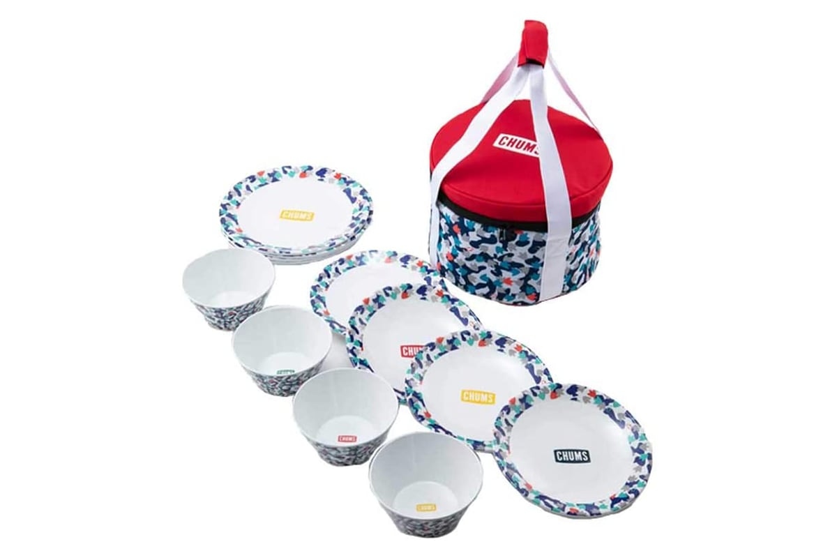 CHUMSチャムス Melamine Dish Set・Foot Camo メラミンディッシュセット |  中古キャンプ用品ショップ-ReTENTAL(リテンタル) powered by BASE