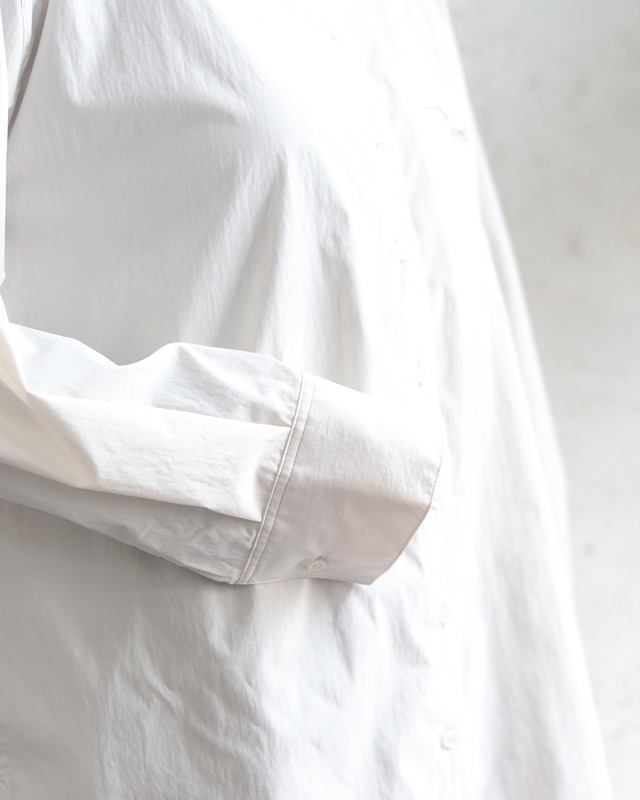 【hunch】ポリエステルブロード 丈2WAYシャツ　(251097)