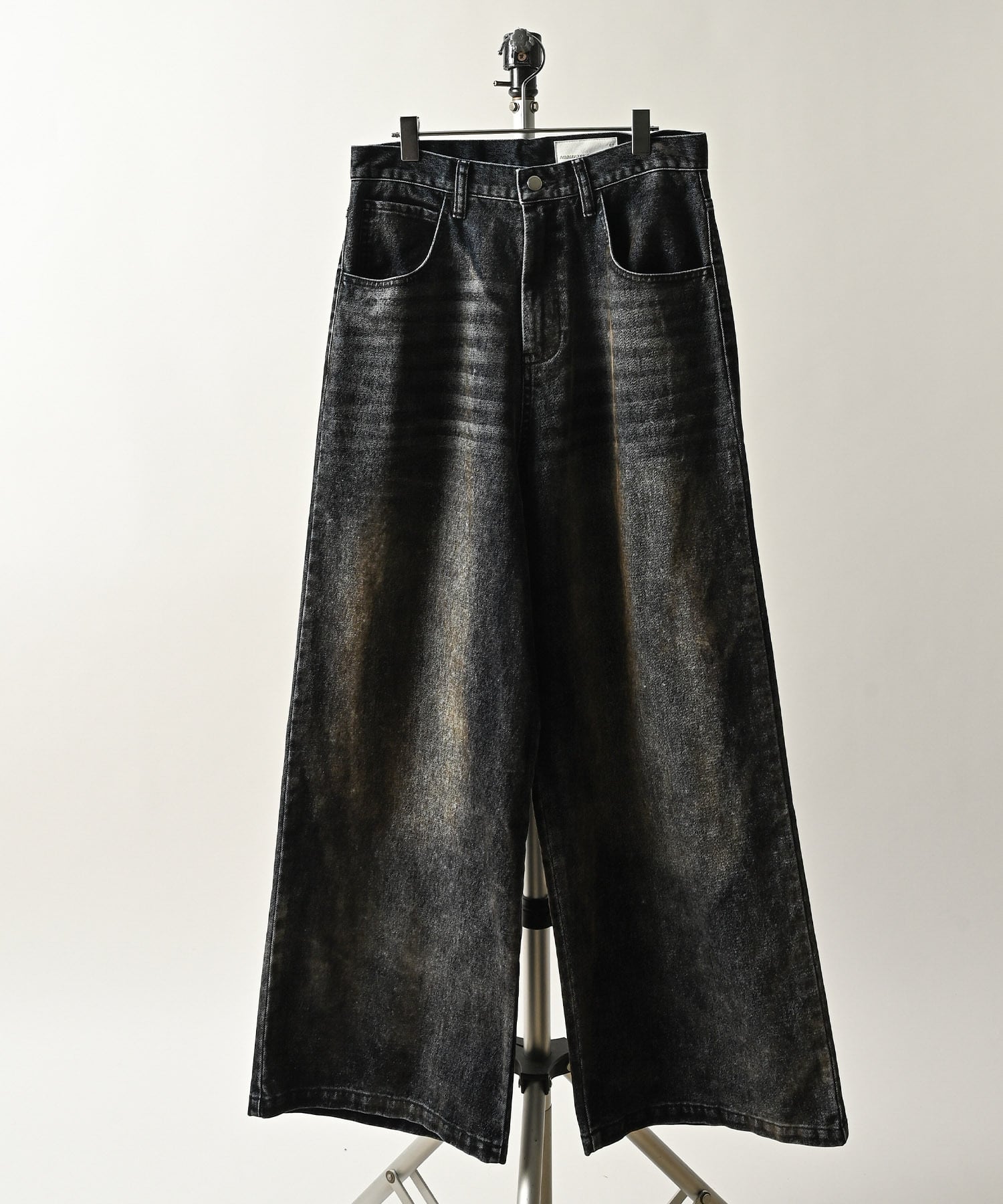 ADAM PATEK velour dust wide pants (BLK) AP2528013
