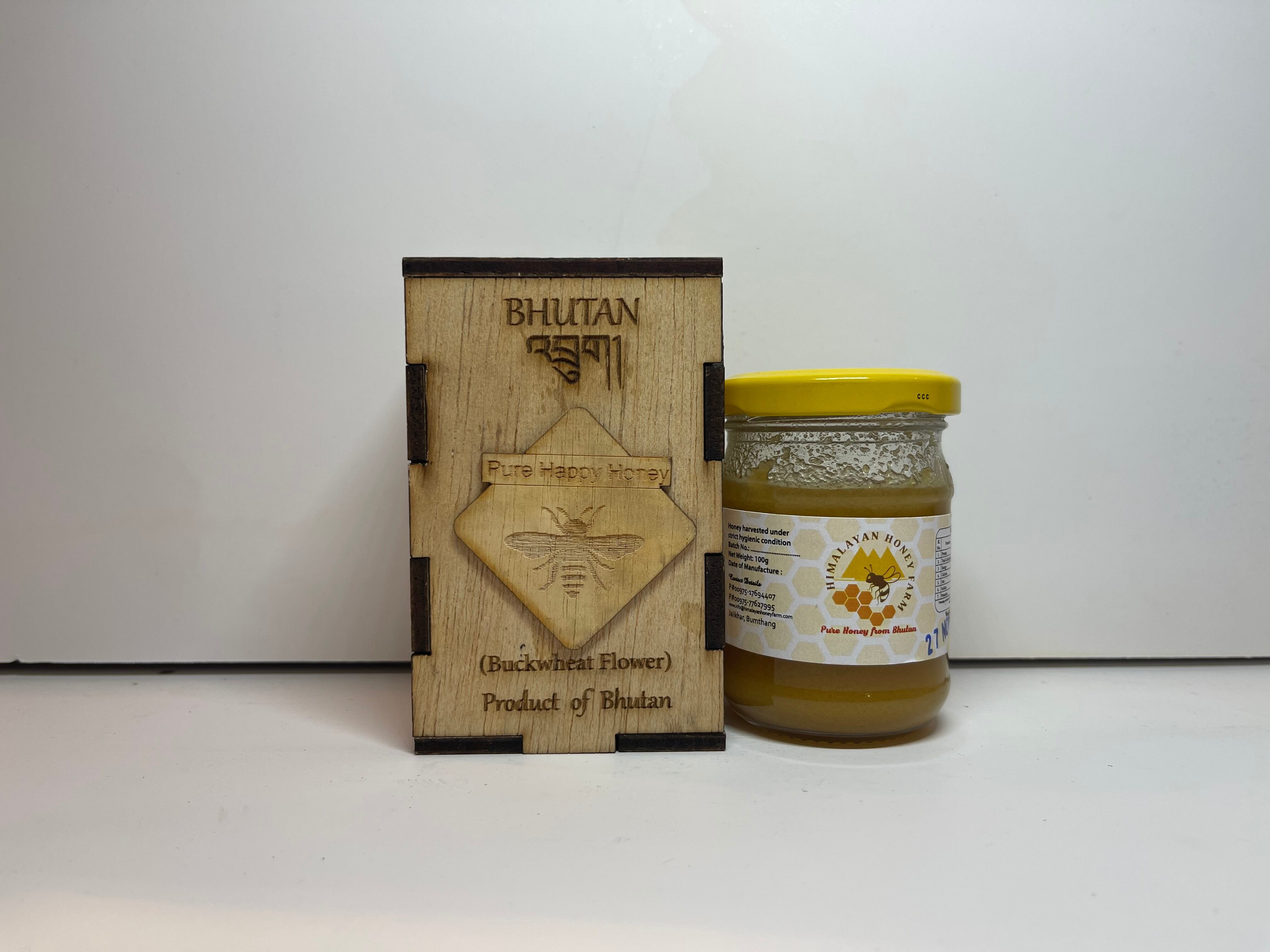 ブータン産はちみつ Pure Happy Honey Buckwheat （ピンクのそばの花