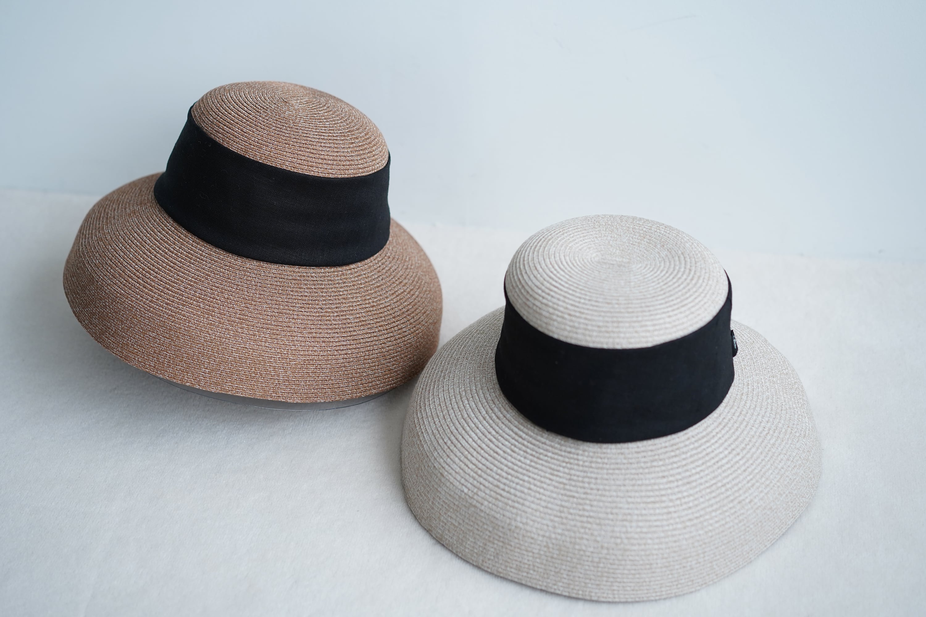 丸めて洗える SUMMER HAT オフホワイト×黒 | THE9SHOP