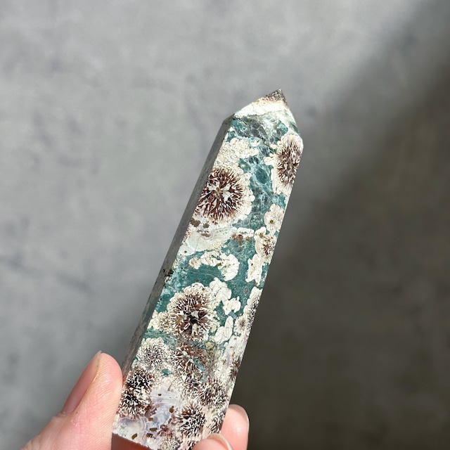 グリーンフラワージャスパー タワー13◇ Green Flower Jasper ◇天然石・鉱物・パワーストーン