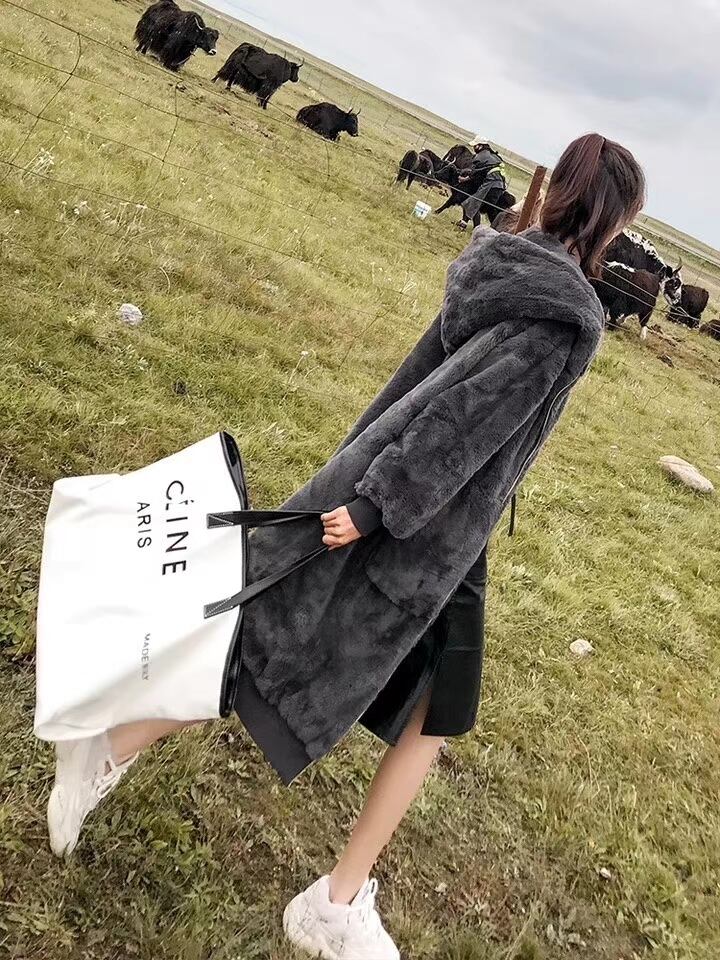 フード付き　ファーブルゾン　AJ22263-B03