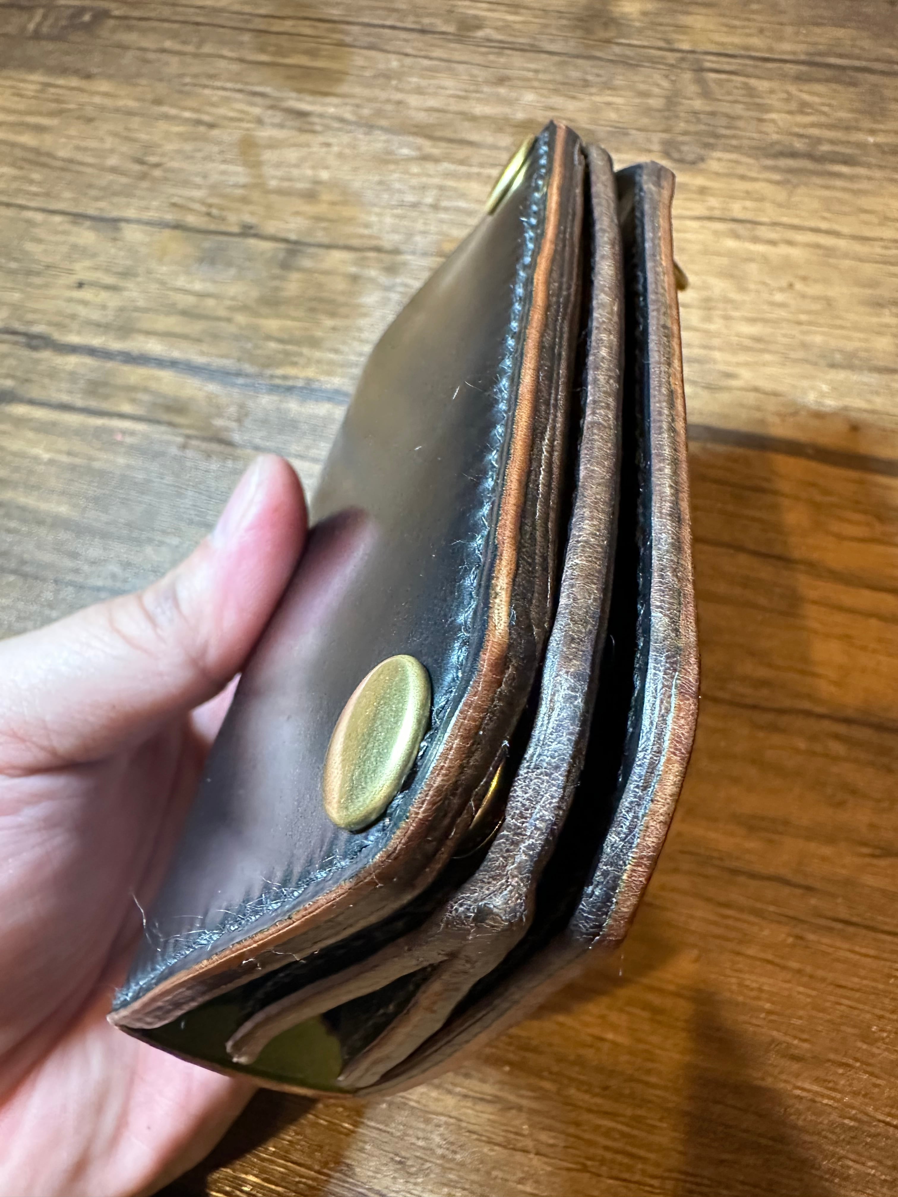 新品　ポーチ 小物入れ　ホーウイン CXL 茶芯　モカ　スタンプあり 新品 ポーチ 小物入れ ホーウイン CXL 茶芯 モカ スタンプあり 新品