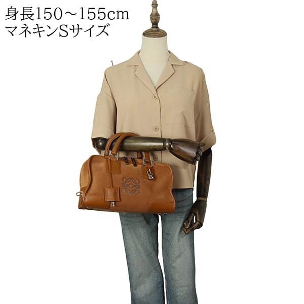 Used LOEWE ロエベ アマソナ28 ハンドバッグ スエード カーフレザー