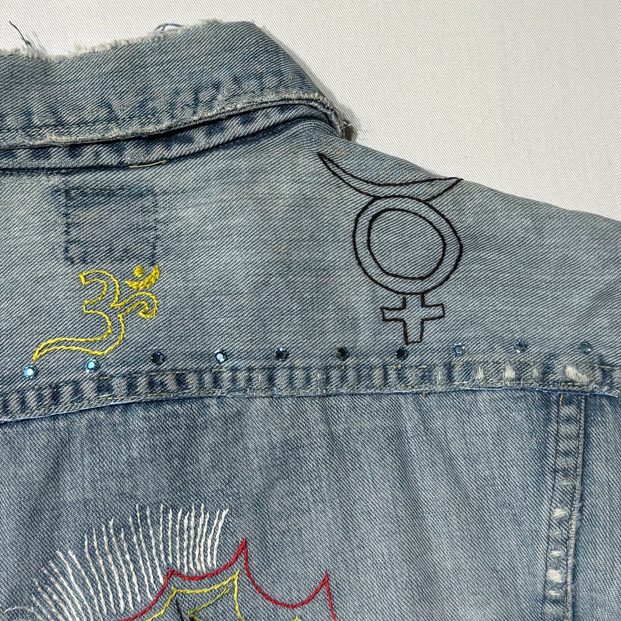1970's USA製 Lee リー ハンドステッチ 刺繍 101J デニムジャケット