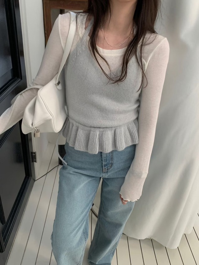 (予約) pretty young thing / Chemical frill bustier 3color　