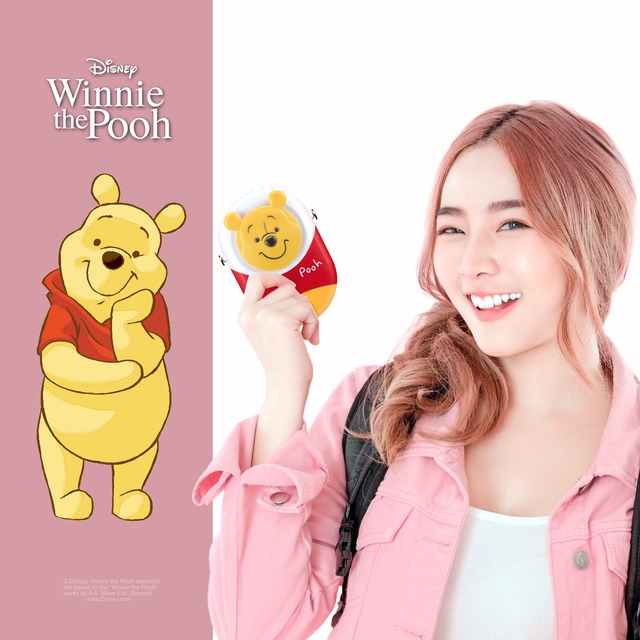 InfoThink 【Disney公式】ハンディファン Portable Fan ディズニー Disney くまのプーさん Winnie