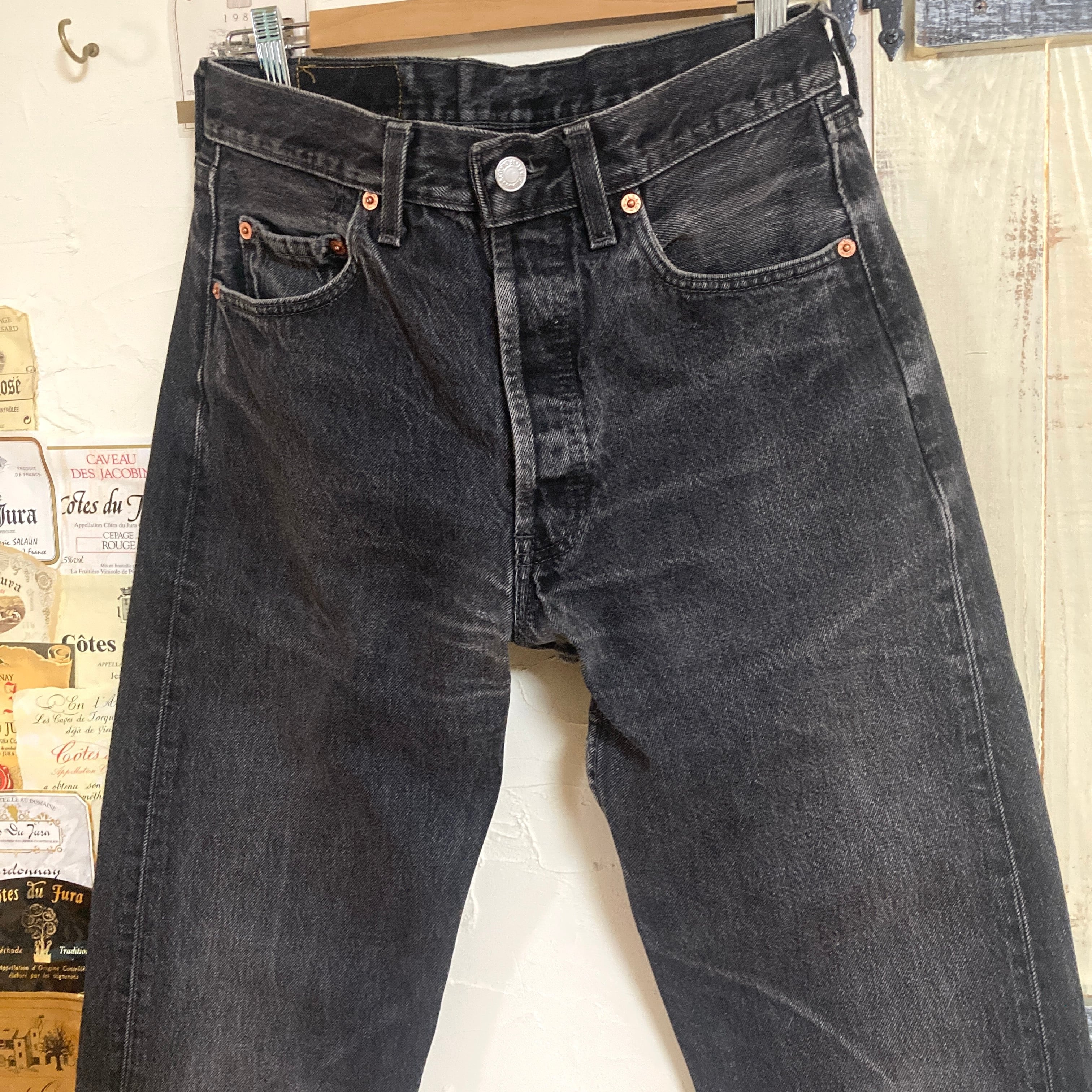 リーバイス 501 UK製 後染め ブラック サルファ 90s ユーロ リーバイス 501 UK製 後染め ブラック サルファ 90s ユーロ