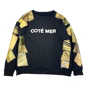 【hoodi61】 Remake sweat black × kimono