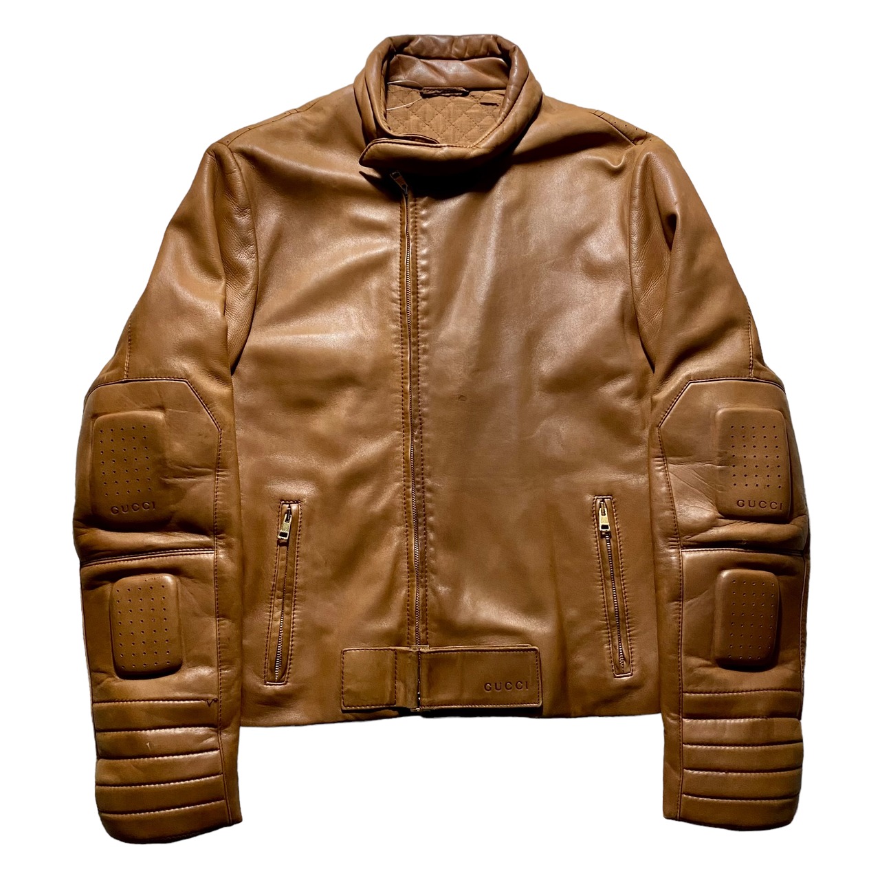 vintage GUCCI by TOM FORD leather riders jacket