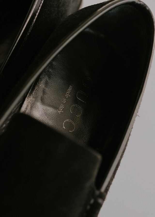 90-00's GUCCI driving suede loafer