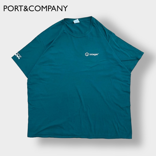 【PORT&COMPANY】企業系 ワンポイント Tシャツ ロゴ スタッフTシャツ STAFF 3XL ビッグシルエット 半袖 古着