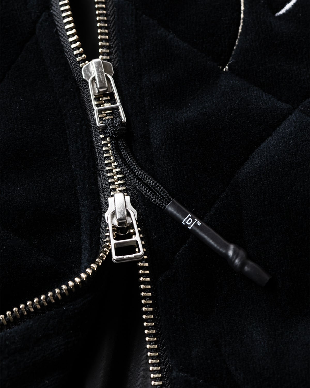 DELUXE x TIGHTBOOTH - VELOUR SOUVENIR JKT BLACK | stashstore