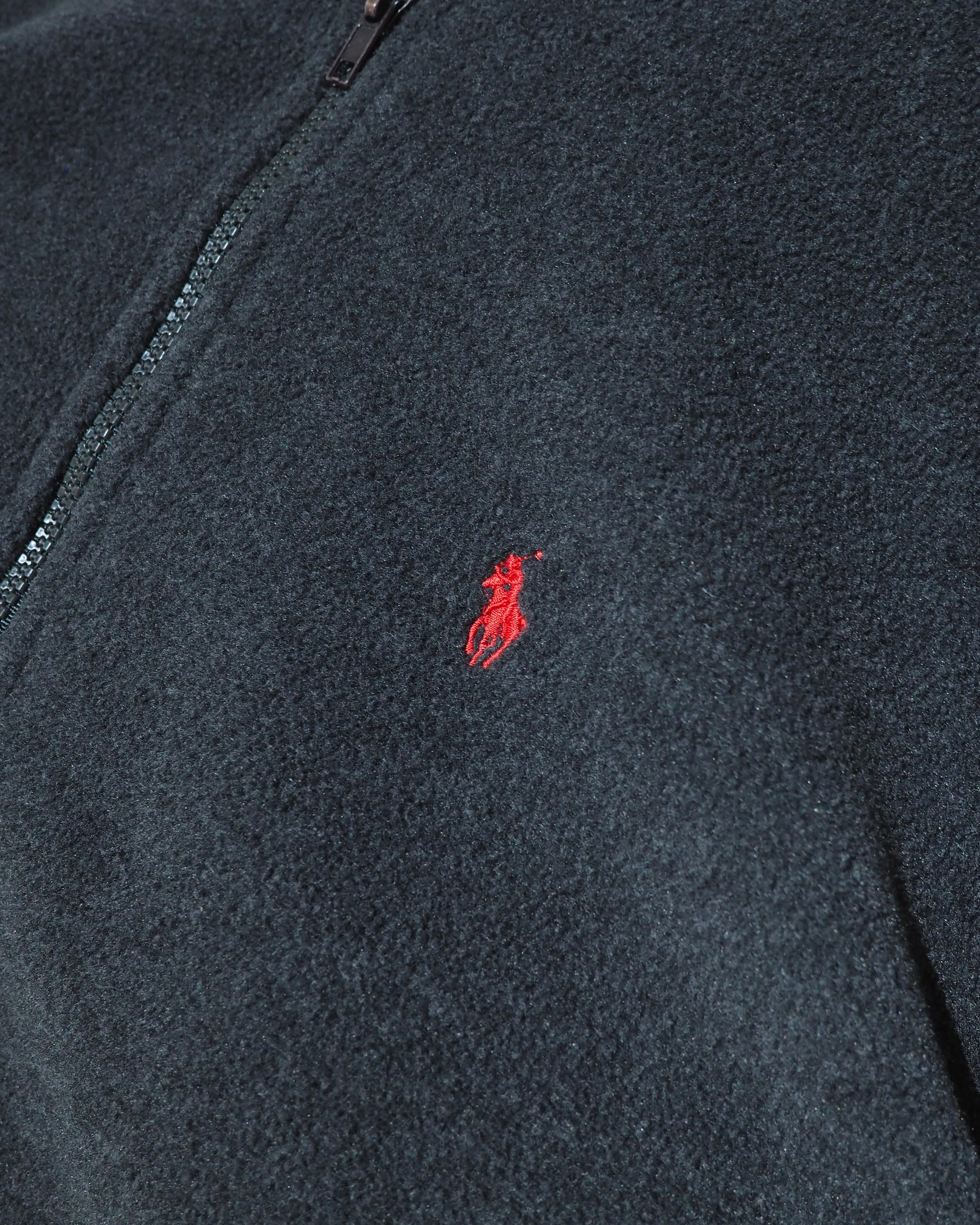 1990s " POLO SPORT - RALPH LAUREN " ” 赤ポニー ” Embroidery vintage fleece half zip Hoodie ポロスポーツ ラルフローレン ハーフジップフリースフーディ
