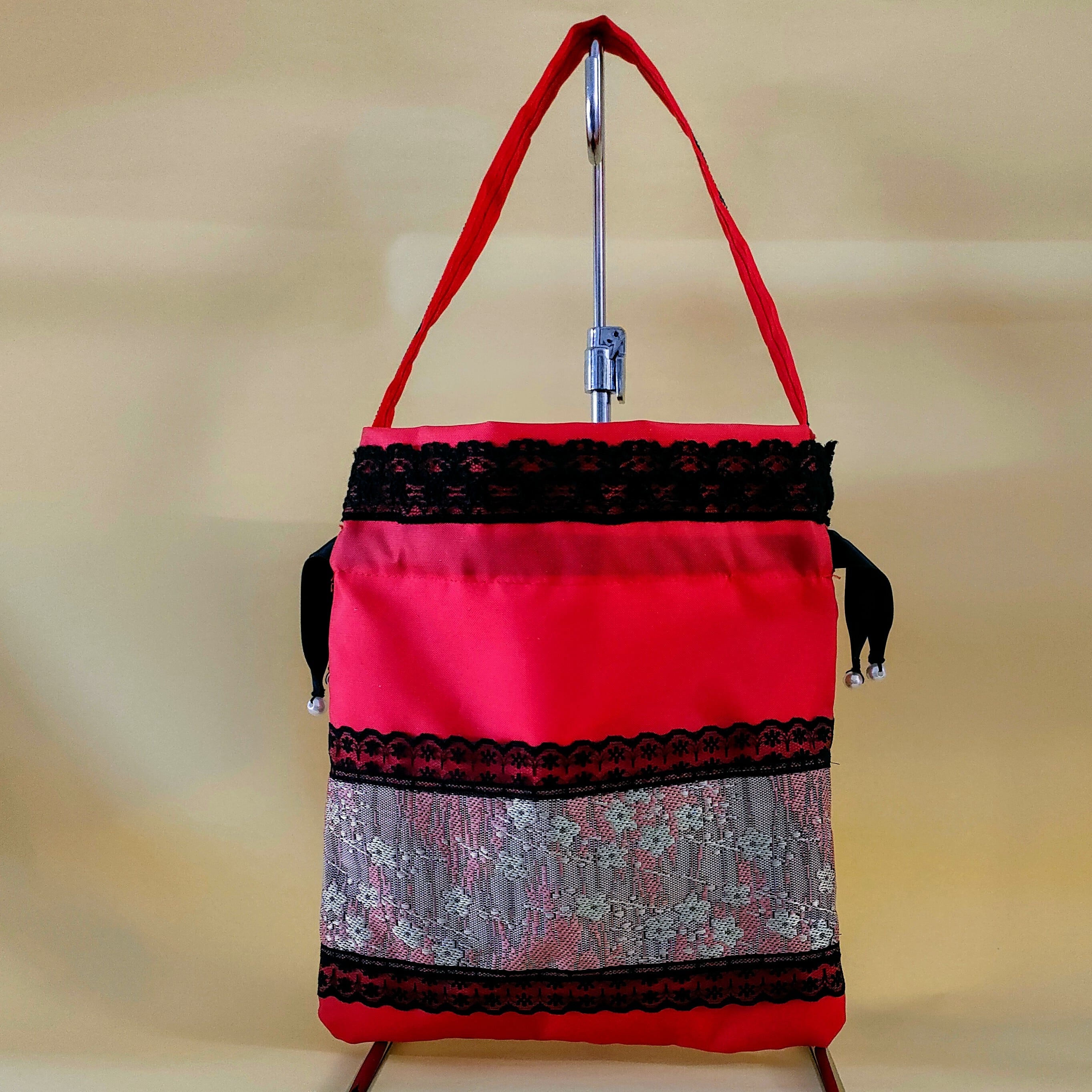 畳縁　トートバッグ　パンダ　ハンドメイド　手作り　1点限り 日本　文化 パンダ 畳縁 トートバッグ ハンドメイド 1点限り バッグ 伝統 日本