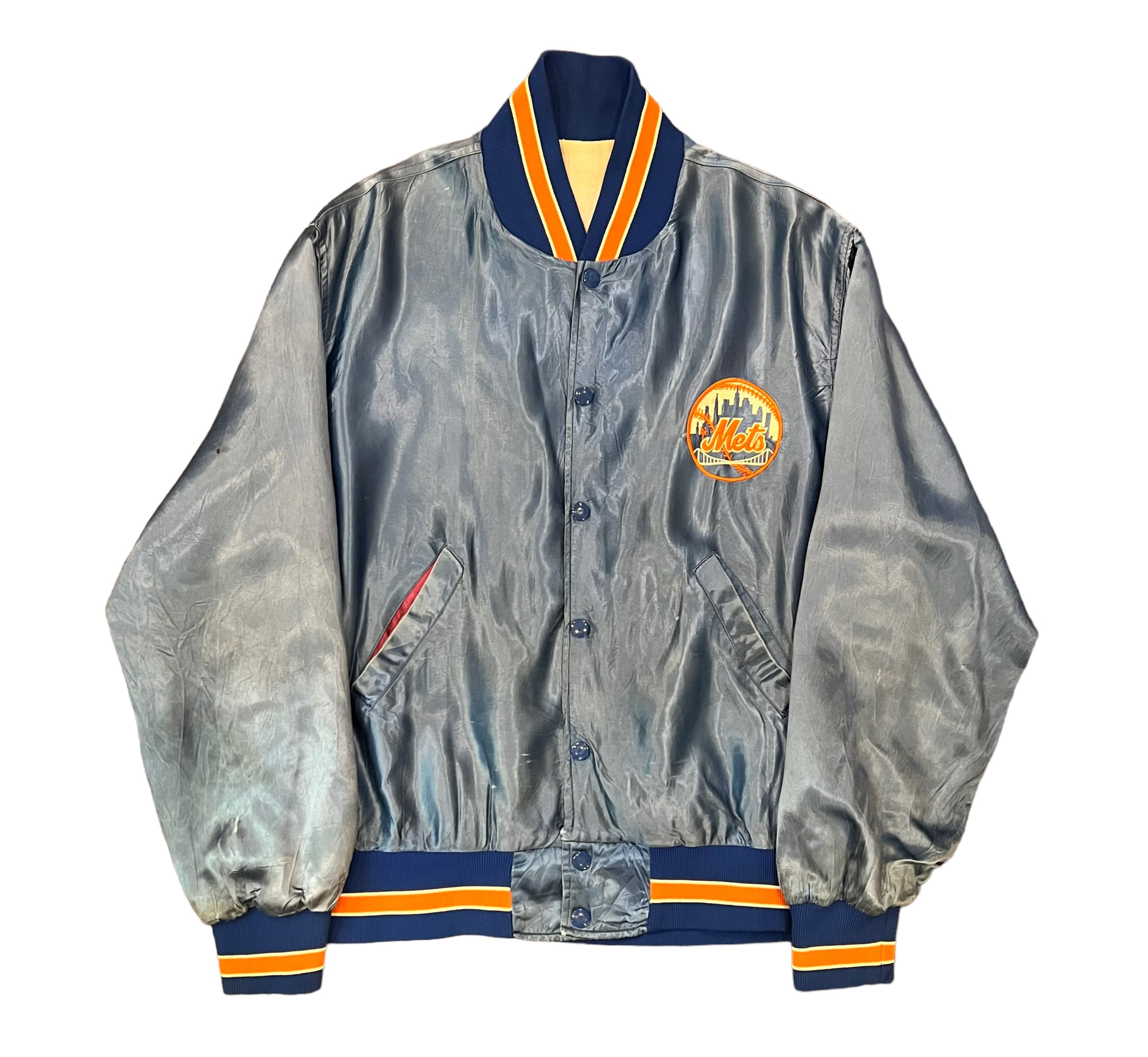 80s Chalk Line NewYork Mets ナイロンスタジャン-