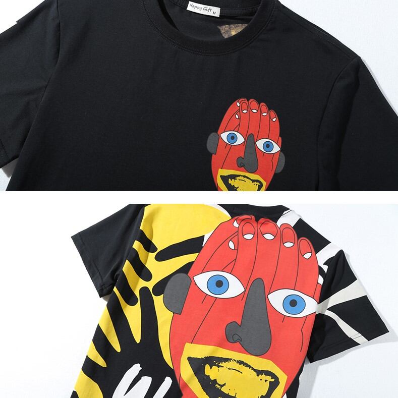 全1色 Tシャツ カットソー プリント カジュアル ストリート 