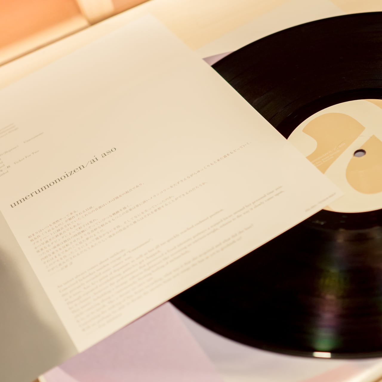 朝生愛　うめるもの　 EHE-627 umerumonoizen / 朝生 愛 / LP Record 12inch | PEDAL RECORDS