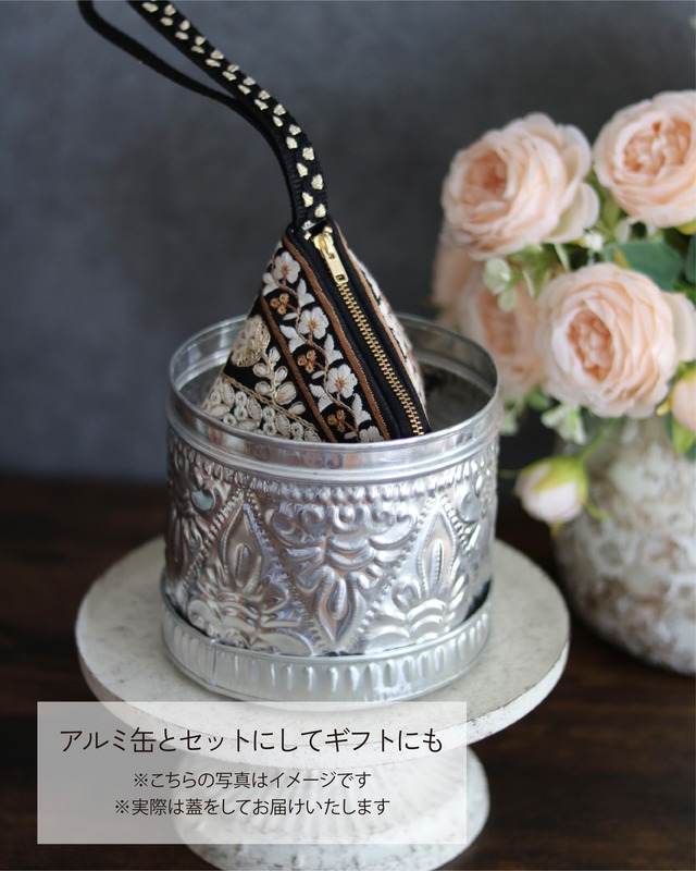 TETORA ポーチ　アルミ缶プレゼント（BLACK）