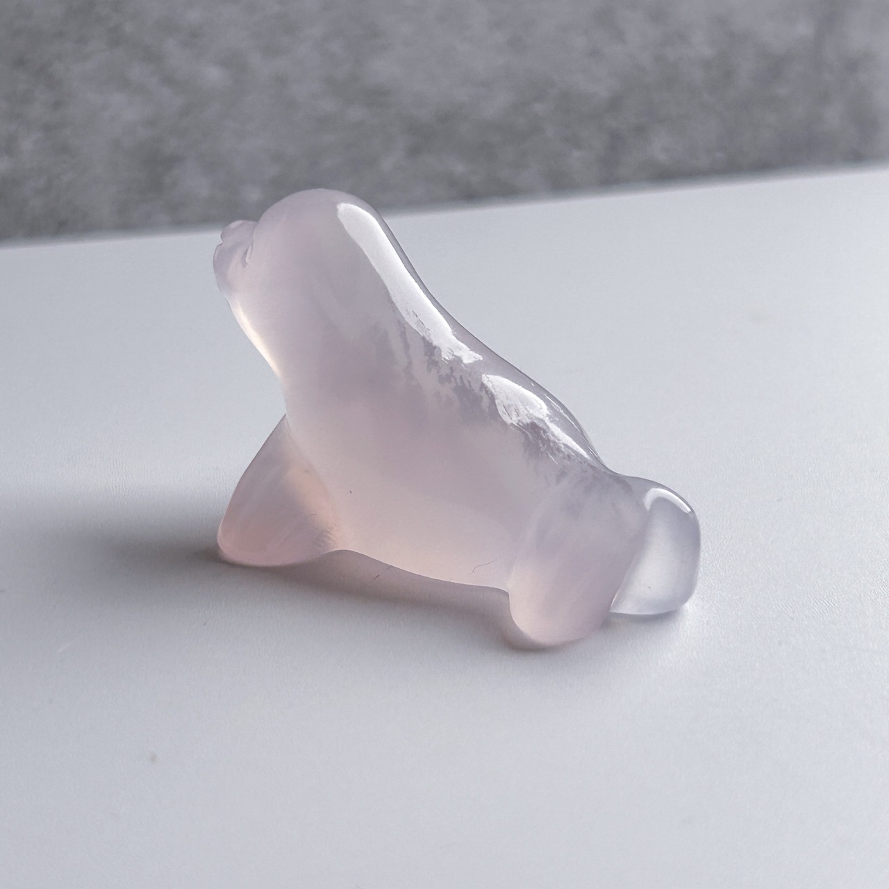 フローライト アシカ 02 カービング * Fluorite * 天然石