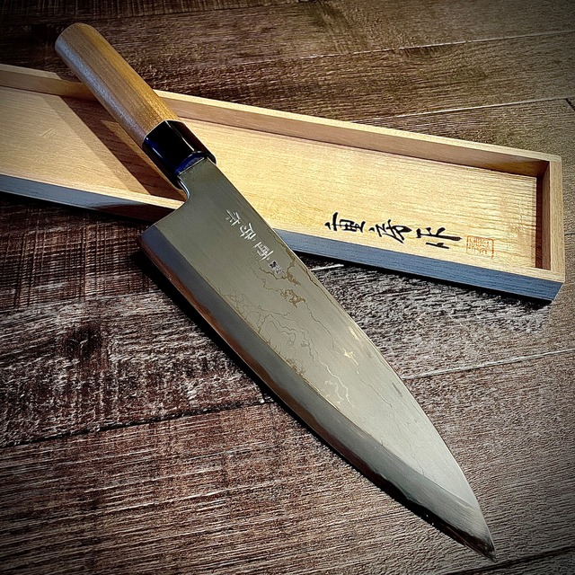 "Shigefusa"  Kitaeji Deba Knife  240mm Buffalo Magnolia Handle