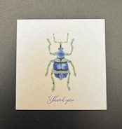 Thank you カード 5枚入り(ホウセキゾウムシ)