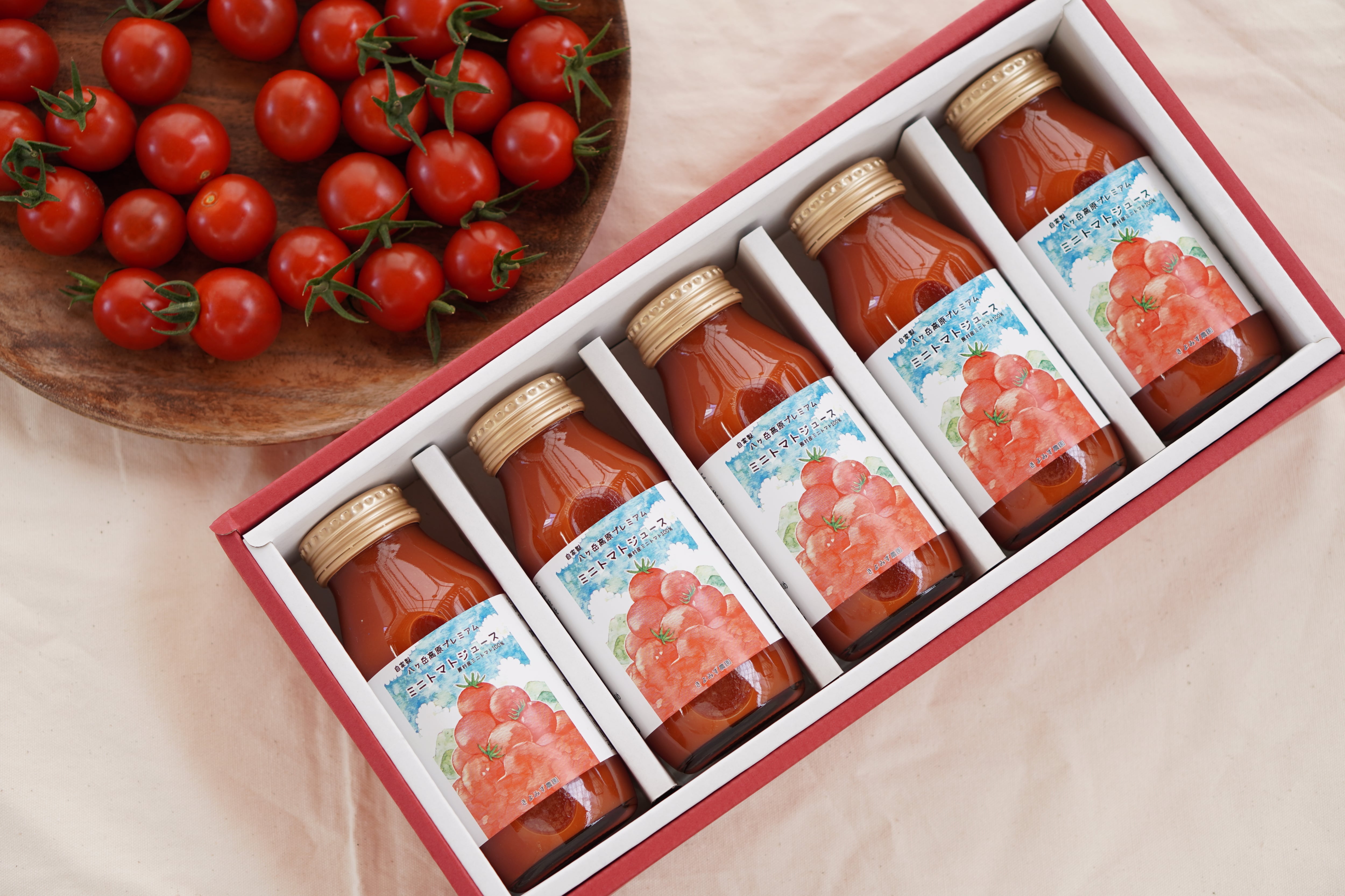 プレミアムミニトマトジュース（180mℓ×5本入り） | 八ヶ岳きよみず農園