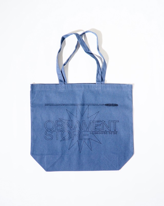 ORNAMENT STORE "Introduce" stone blue Big Tote-bag